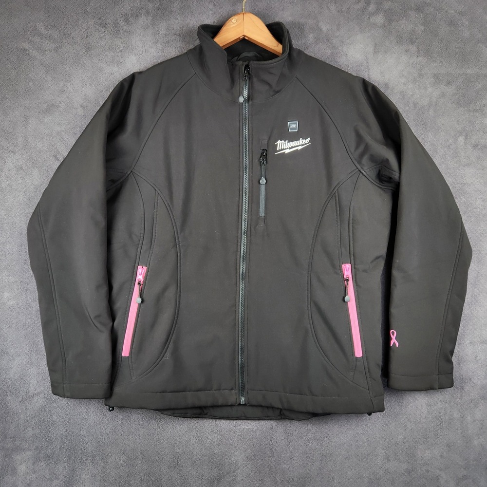 Milwaukee‎ M12 Heated Jacket Womens Large Black Breast Cancer Awareness No Batt